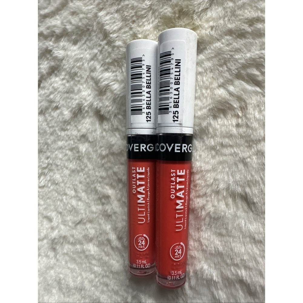 2- CoverGirl Outlast Ultimatte Liquid Lipstick 125 Bella Bellini‎